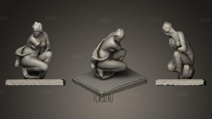 Greek statue of a Woman stl model for CNC