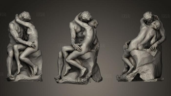 Le Baiser Modifie Auguste Rodin stl model for CNC