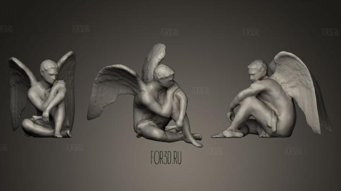 Male Angel sculpture stl model for CNC