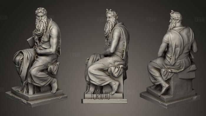 Michelangelos Moses stl model for CNC