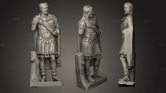 Statue of the emperor Septimius Severus stl model for CNC