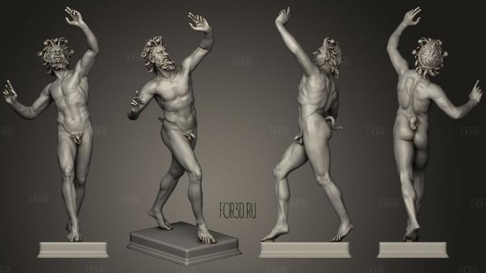 The Dancing Faun of Pompeii stl model for CNC