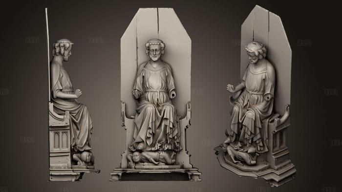 St Olaf the Patron Saint of Norway stl model for CNC