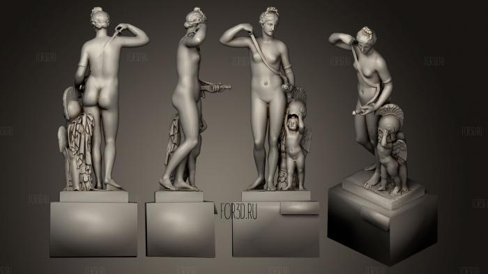 Venus en Armes Louvre Paris stl model for CNC