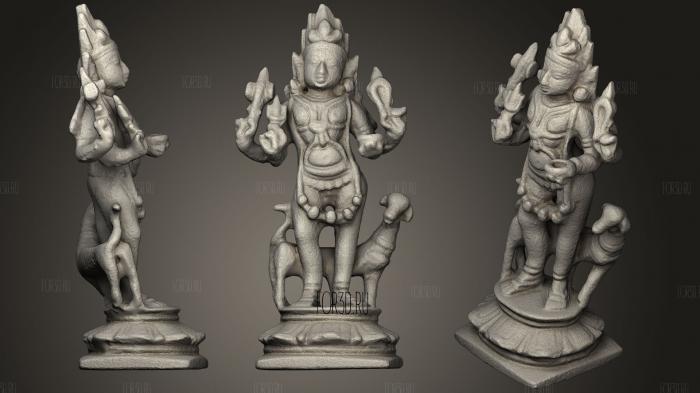 Kalabhairava Most Fearsome Form Of Shiva stl model for CNC