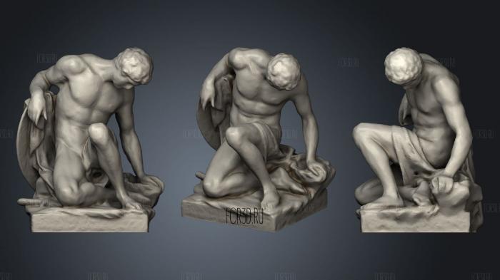 Dying Gladiator Musee du Louvre 3d stl модель для ЧПУ