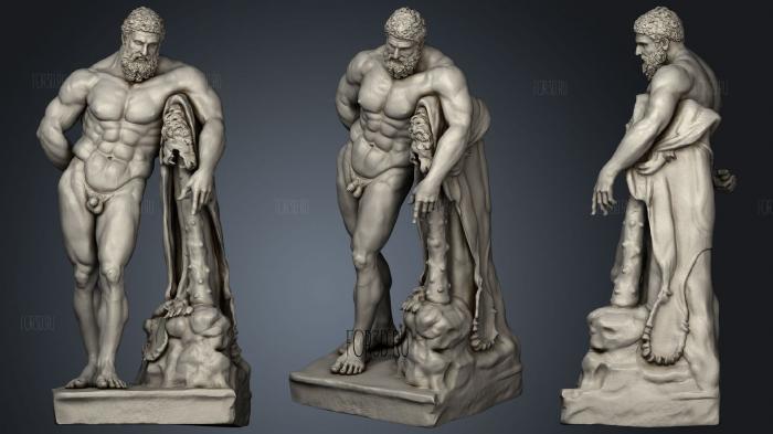 Farnese Hercules by Glykon Museo Archeologico Nazionale Naples 3d stl модель для ЧПУ