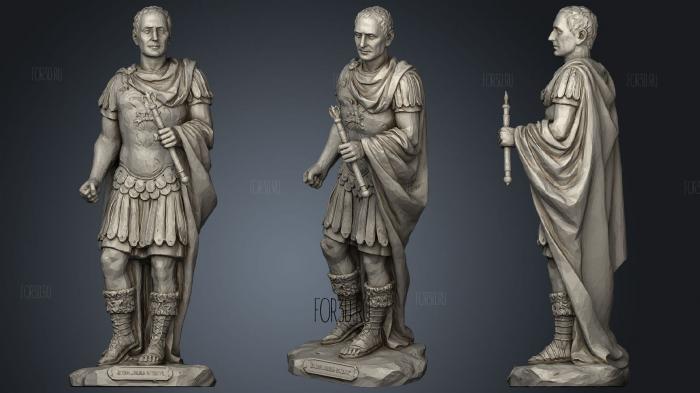 Gaius Julius Caesar stl model for CNC