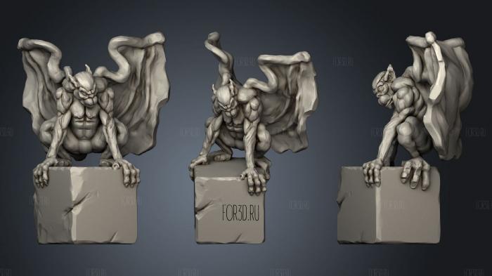 Gargoyle Statue 1 stl model for CNC
