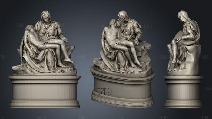 Pieta by Michelangelo stl model for CNC