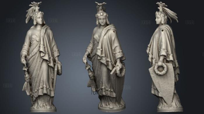 Statue Of Freedom (Armed Liberty) stl model for CNC