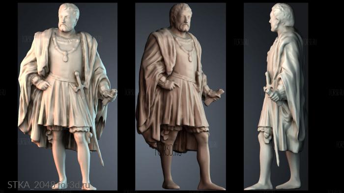 STKA_2048 stl model for CNC