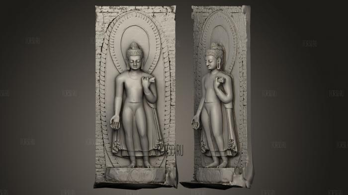 10th Century Buddha stl model for CNC