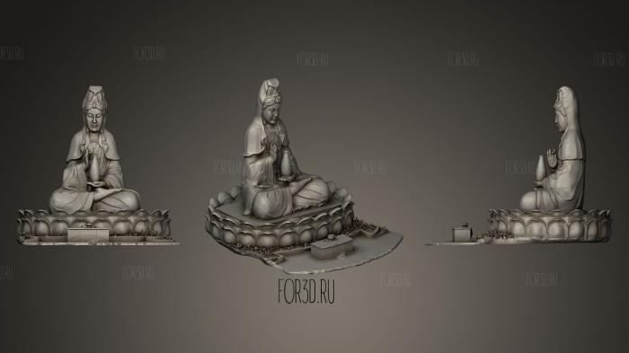 Goddess of Mercy statue stl model for CNC