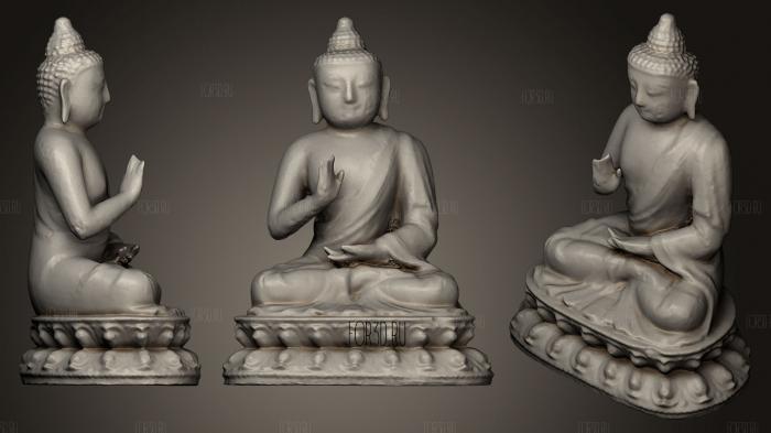 Chinese Amoghasiddhi Buddha stl model for CNC