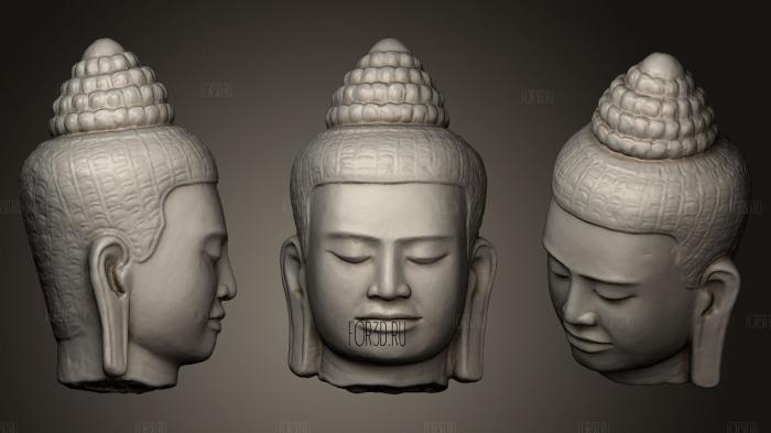 Head of the Buddha 12th stl model for CNC