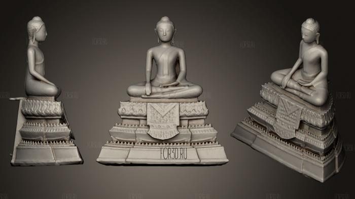 Seated Buddha date unknown stl model for CNC