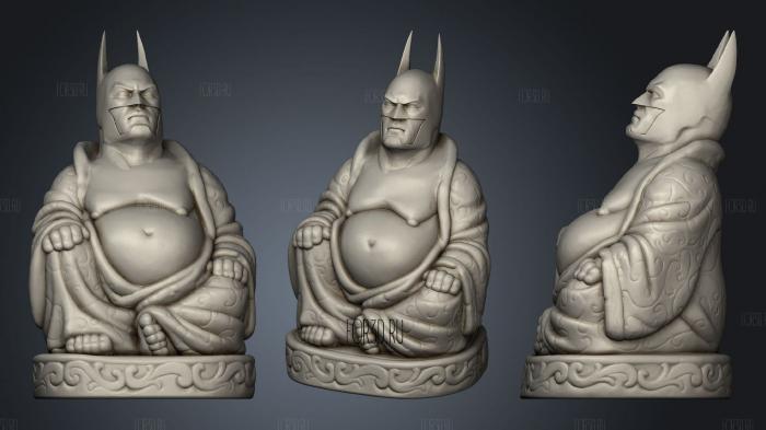 Buddha Batman stl model for CNC