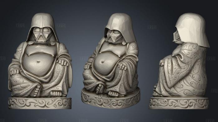 Darth Buddha stl model for CNC