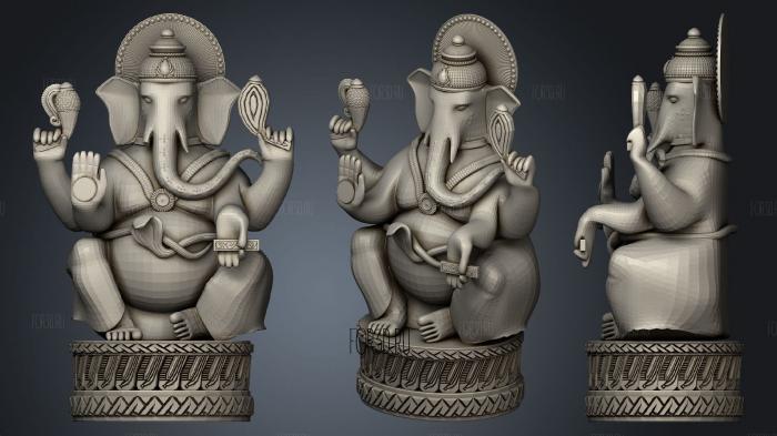 Lord Ganesh Sculpture stl model for CNC
