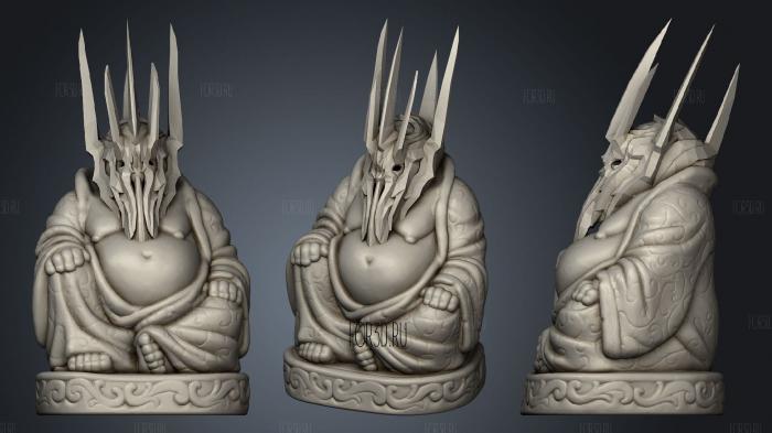 Sauron Buddha (Lotr Tv Movies Collection) stl model for CNC