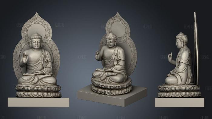 Sitting Buddha Statue2 3d stl модель для ЧПУ