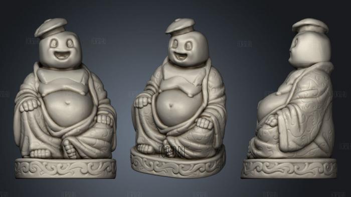 Stay Puft Buddha (Ghostbusters Tv Movie Collection) stl model for CNC