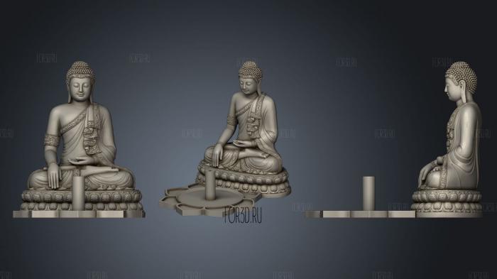 THAILAND buddha 2 stl model for CNC