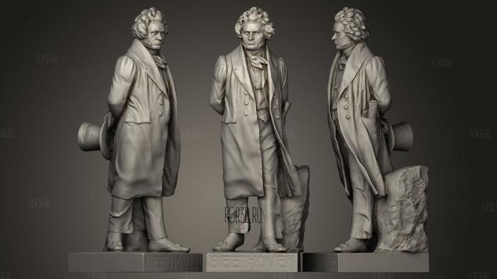 Ludwig van Beethoven stl model for CNC