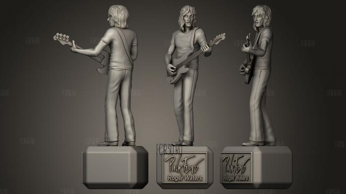 Roger Waters pink floyd stl model for CNC