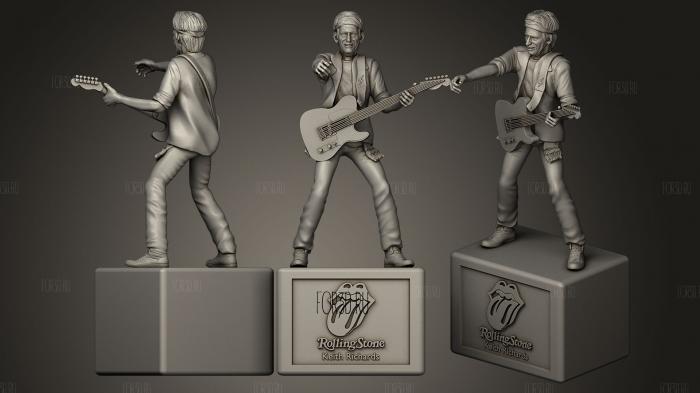THE ROLLING STONES KEITH RICHARDS stl model for CNC