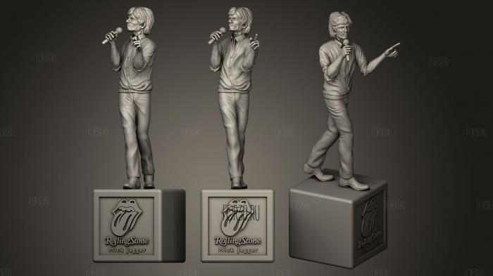 THE ROLLING STONES MICK JAGGER stl model for CNC