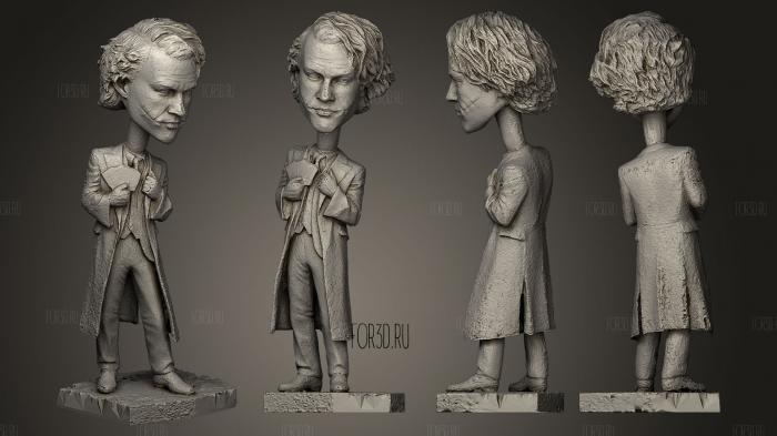 Batman The Dark Knight Joker Bobblehead stl model for CNC