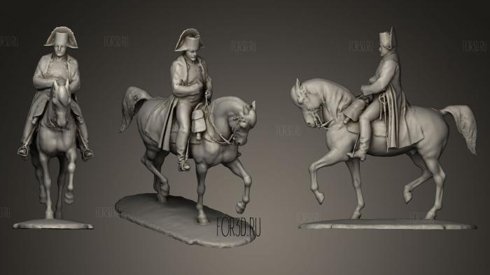 Equestrian statue of Napoleon 3d stl модель для ЧПУ