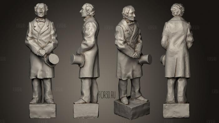 HC Andersen figurine 3d stl модель для ЧПУ