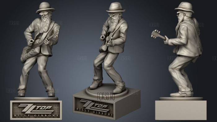 Billy gibbons zz top stl model for CNC
