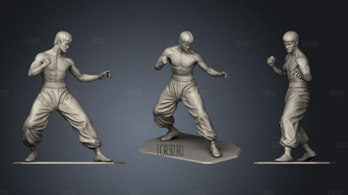Bruce Lee 2 stl model for CNC