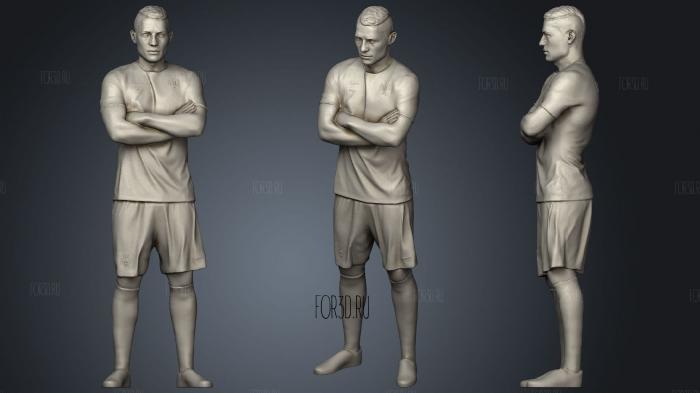 Cristiano Ronaldo complete body stl model for CNC