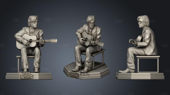 Eric Clapton 3d stl модель для ЧПУ