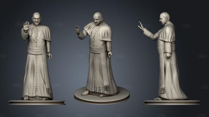 Papa Francisco stl model for CNC