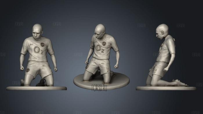 THIERRY HENRY ICONIC CELEBRATION stl model for CNC