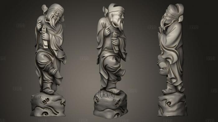 Traditional sculpture 1 stl model for CNC
