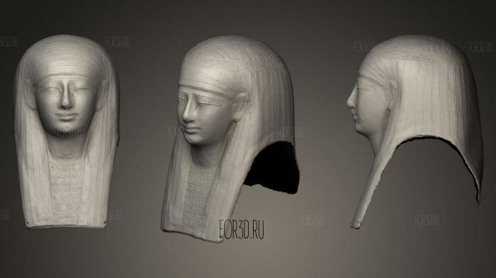 Comparison of mummy mask s stl model for CNC