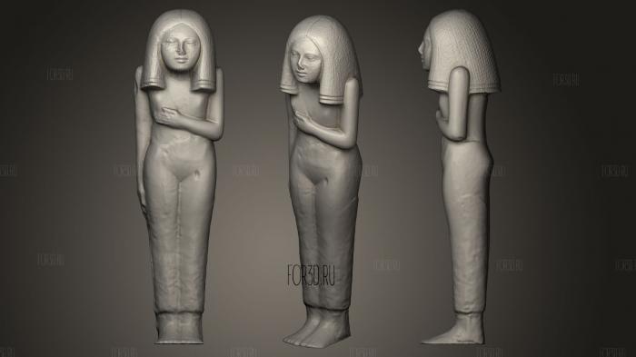 Египтянка, стоящая 3d stl модель для ЧПУ