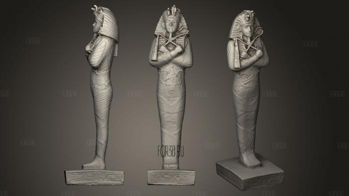 Plastic Egyptian Statue stl model for CNC