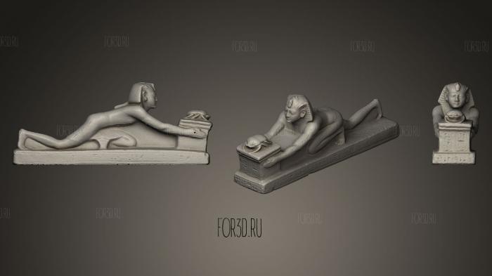 Statue of Ramesses IX stl model for CNC