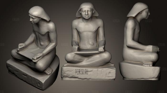 Babaef represented as a scribe stl model for CNC