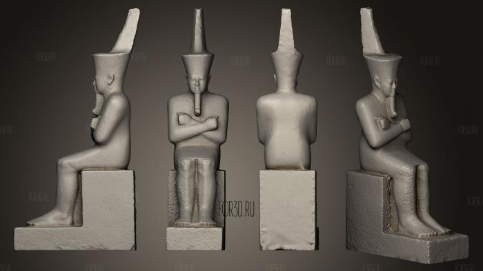 Statue of Mentuhotep II stl model for CNC