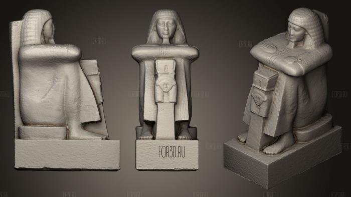 A statue of Roy High Priest of Amun stl model for CNC