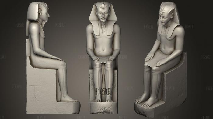Statue Of Amenhotep Iii stl model for CNC